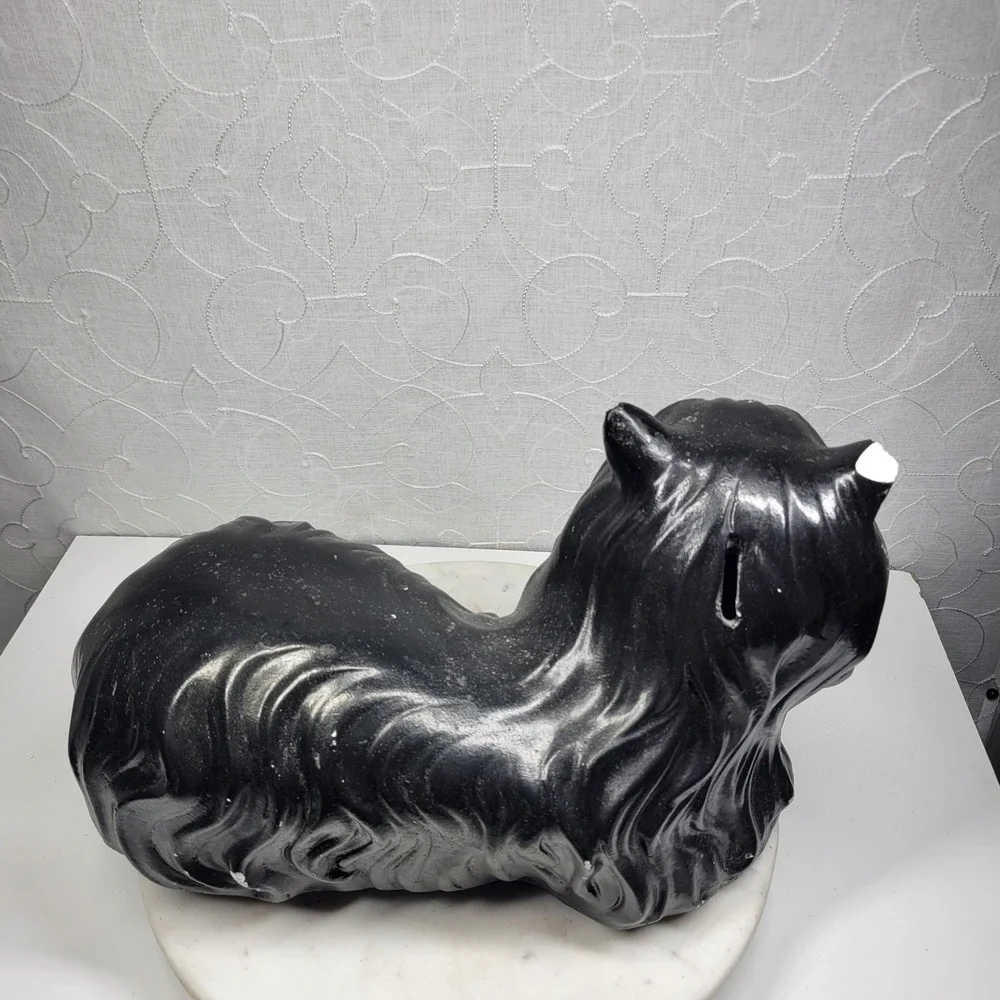 Vintage Persian Cat Chalkware Statue 16